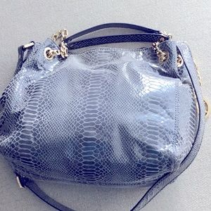 Michael kors slightly used snakeskin light blue